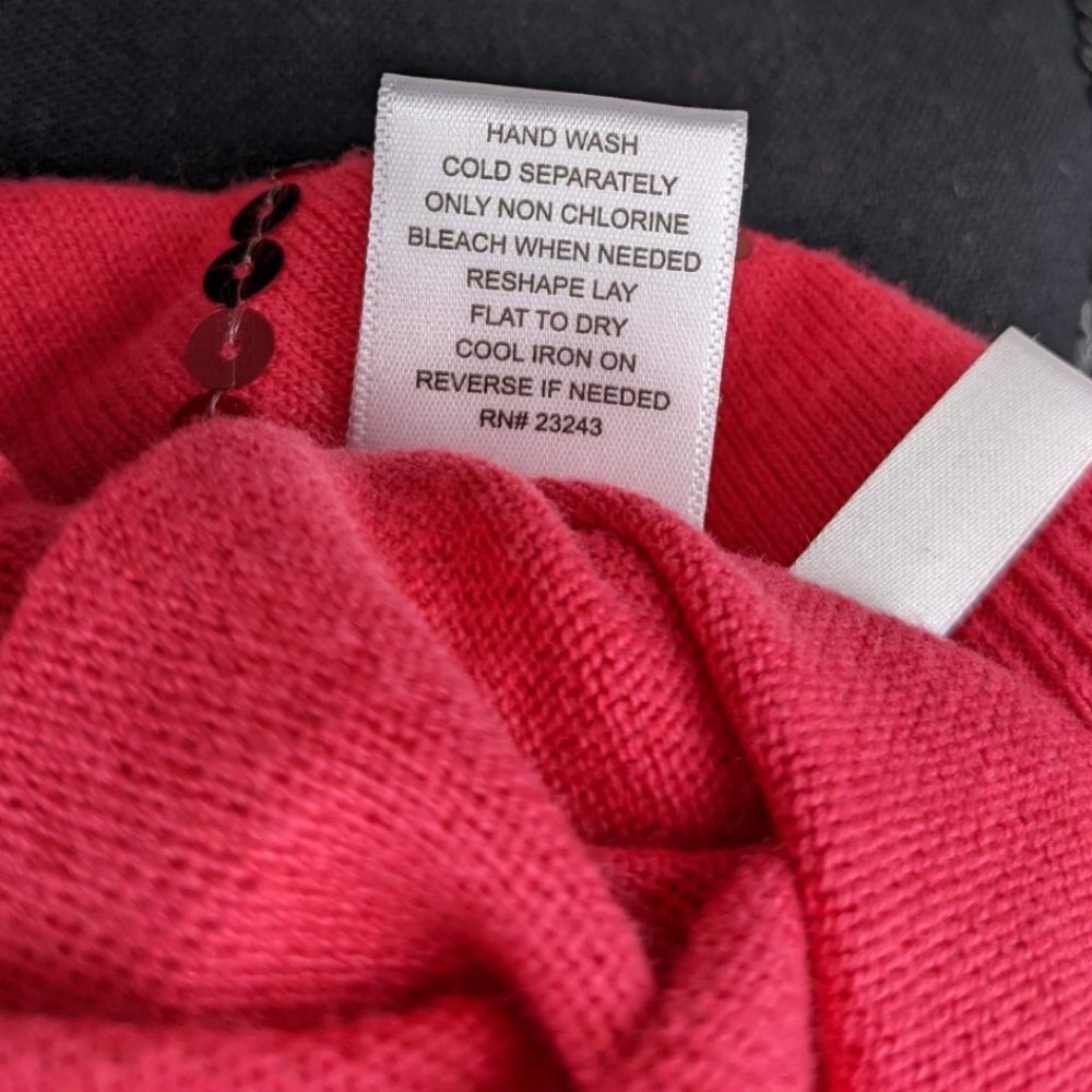 Sequined Cardigan Pink Cardigan Sweater - Picture 5 of 6